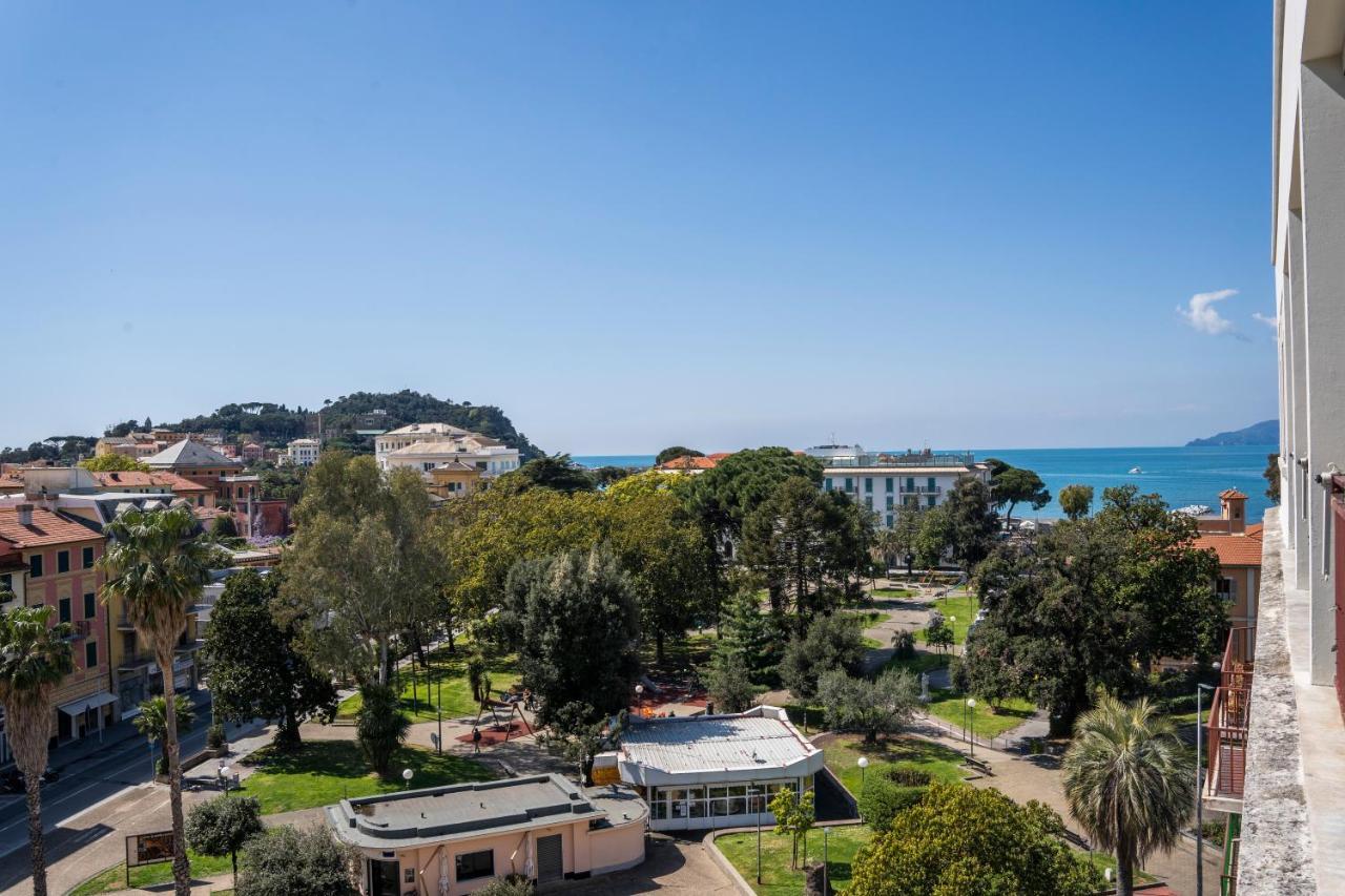 025 - Casa Panoramica In Centro, 90Metri Spiaggia Vista Mare Con Terrazzo Vista Portofino Daire Sestri Levante Dış mekan fotoğraf